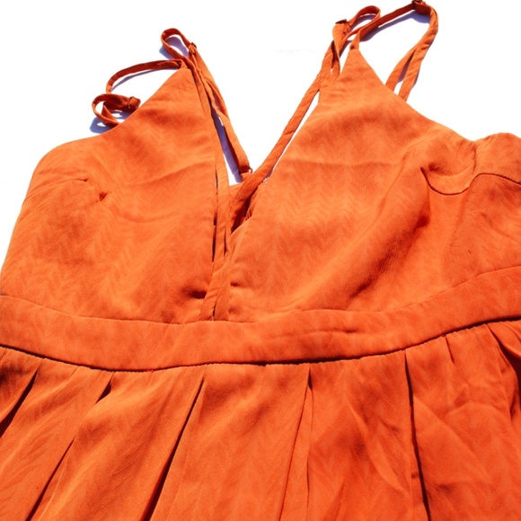 Lucy Paris Burnt Orange Maxi Dress in size medium. - Picture 2 of 6